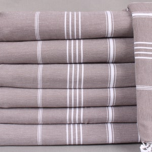 Wholesale Blankets, Beach Blanket, Brown Blanket, Striped Throw, 79x95 Inches Throw Blanket, Oversize Blanket, Turkey Blanket,