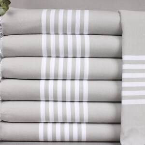 Toallas de regalo de boda, Toalla personalizada, Toalla gris, Peshtemal a rayas, 40x71 pulgadas Regalo de fin de semana para niñas, Gimnasio Peshtemal, Yoga Peshtemal,