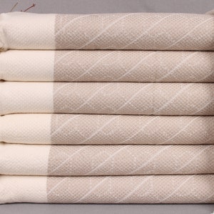 Custom Embroidered Hand Towel, Wedding Dish Towel, Light Beige Towel, Geometric Towel, 18x36 Inches Gift For Her, Decor Towel,