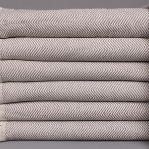 Beach Blanket, Turkish Blanket, Gray Throw, Chevron Blanket, 63x79 Inches Blanket, Beach Blanket, Turkey Blanket, Warm Blanket,