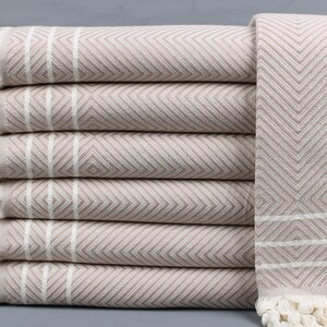 Turkish Throw Blanket, Turkish Bedspread, Diamond Bedcover, 71x95 Inches Sofa Cover, Beige Throw, Pilates Blanket, Organic Bedspread,