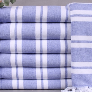 Organic Beach Towel, Turkish Beach Towel, Lavender Peshtemal, Striped Peshtemal, Terry Peshtemal, 36x67 Inches Wedding Gift Ideas,