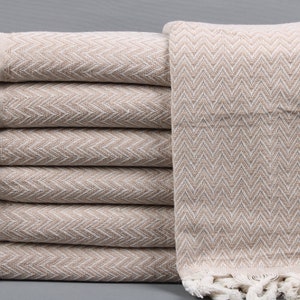Beach Blanket, Sofa Blanket, Beige Chevron Bedcover, 63x75 Inches Shower Curtain, Wholesale Blanket, Oversize Throw, Decor Bedcover,