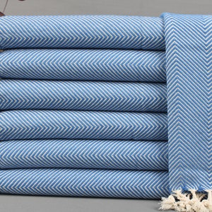 Turkish Towel, Face Towel, Chevron Washcloth, 20x40 Inches Gift For Her, Petrol Blue Dishcloth, Dish Peshkir, Gift Towel, Organic Peshkir,