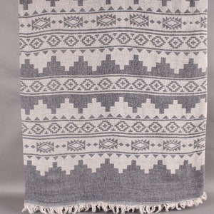 Couverture turque, couvertures cadeaux de mariage, couverture bleu marine, couverture kilim, couverture en coton de 56 x 85 pouces, couverture turque, couverture chaude, image 1