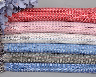 Fouta towel, Colorful Diamond Towel, 40&quot;x71&quot; Cotton Towel, Hammam towel, Personalized Gift, Bachelorette Favor, Bachelor Gift,