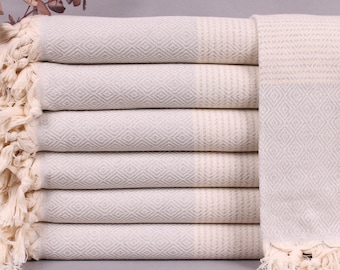 Turkish Beach Towel, Turkish Bath Towel, Diamond Peshtemal, 36x71 Inches Embroidered Towel, Bulk Order Towel, Bathroom Peshtemal,