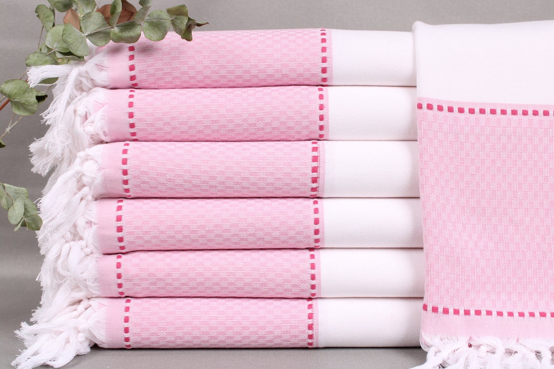 Wholesale Pink Striped Charisma Classic Sublimation Towel Manufacturer