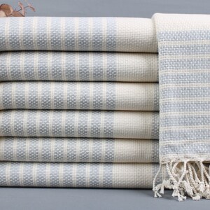 Toalha orgânica, toalha de banho turco, peshtemal listrado, presente para despedida de solteira de 102 x 194 cm, toalha de ioga, toalha de casamento, peshtemal de feriado