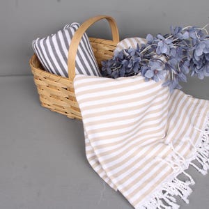 Bachelorette Gifts, 75x103 Cotton Blanket, Bridesmaid Gifts, Striped Blanket, Bachelorette Party Favors, Christmas Gift Blanket,
