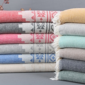 Organic Towel, Wholesale Towels, Aztec Peshtemal, 36x71 Inches Turkish Towel for Gift, Pareo Towel, Bulk Older Towel, Organic Peshtemal,