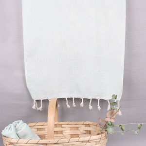 Monogram Hand Towel Bathroom, Monogrammed Kitchen Towel, Mint Towel, Hot Air Baloon Design Towel, 18x36 Inches Bathroom Towel,