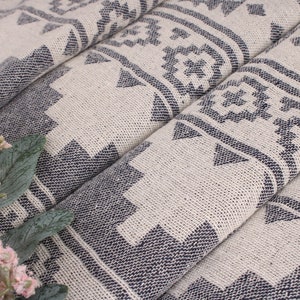 Couverture turque, couvertures cadeaux de mariage, couverture bleu marine, couverture kilim, couverture en coton de 56 x 85 pouces, couverture turque, couverture chaude, image 6