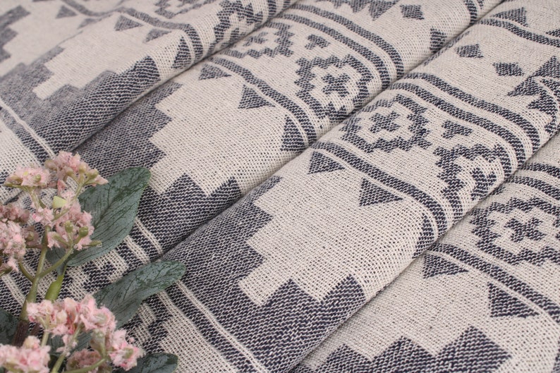 Couverture turque, couvertures cadeaux de mariage, couverture bleu marine, couverture kilim, couverture en coton de 56 x 85 pouces, couverture turque, couverture chaude, image 6