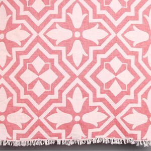 36&quot;x67&quot; Cotton Towel, Wedding Gift, Best Friend Gift, Tulip Patterned Towel, Bachelorette Party Decorations, Memorial Gift,