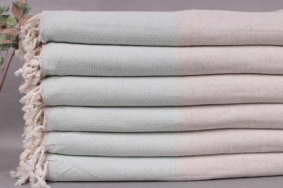 Wholesale Blankets Personalized Turkish Blanket Mint Blanket Linen Bedspread 95x95 Inches Table Cover Decor Bedspread Etsy