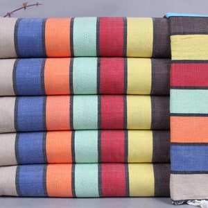 Personalized Turkish Towel, Organic Beach Towel, Multi-Color Peshtemal, Rainbow Towel, 40x71 Inches Chic Shawl, Sauna Towel,