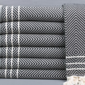 Couch Throw, Turkish Blanket, Diamond Black Bedcover, 71x95 Inches Couch Cover, Decor Blanket, Wholesale Bedspread, Bulk Order Blanket,
