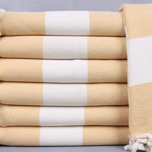 Turkish Blanket, Wholesale Blankets, Mustard Bedcover, Diamond Throw, 79x95 Inches Wedding Gift Blanket, Picnic Bedspread, Turkish Bedspread