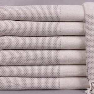 Home Decor Blanket, Sofa Blanket, Brown Bedspread, Linen Blanket, 95x95 Inches Wholesale Blankets, Beach Bedspread, Couch Throw,