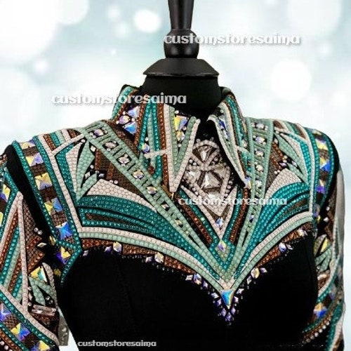 Veste D'équitation Western Showmanship - Pour Concours Et