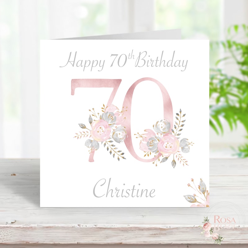 70th Birthday Card - Etsy UK
