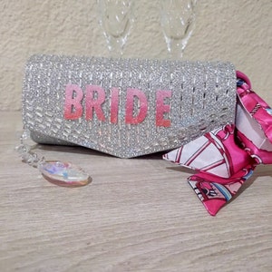 Bride clutch, bridal shower gift, bride to be, bridal
