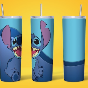 Lilo and Stitch, 20 oz Skinny Tumbler Sublimation Designs Wrap Tumbler for Straight Tumbler JPG File Digital