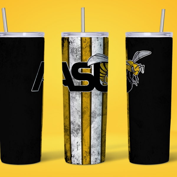 ASU Hornets, 20 oz Skinny Tumbler Sublimation Designs Wrap Tumbler for Straight Tumbler JPG File Digital