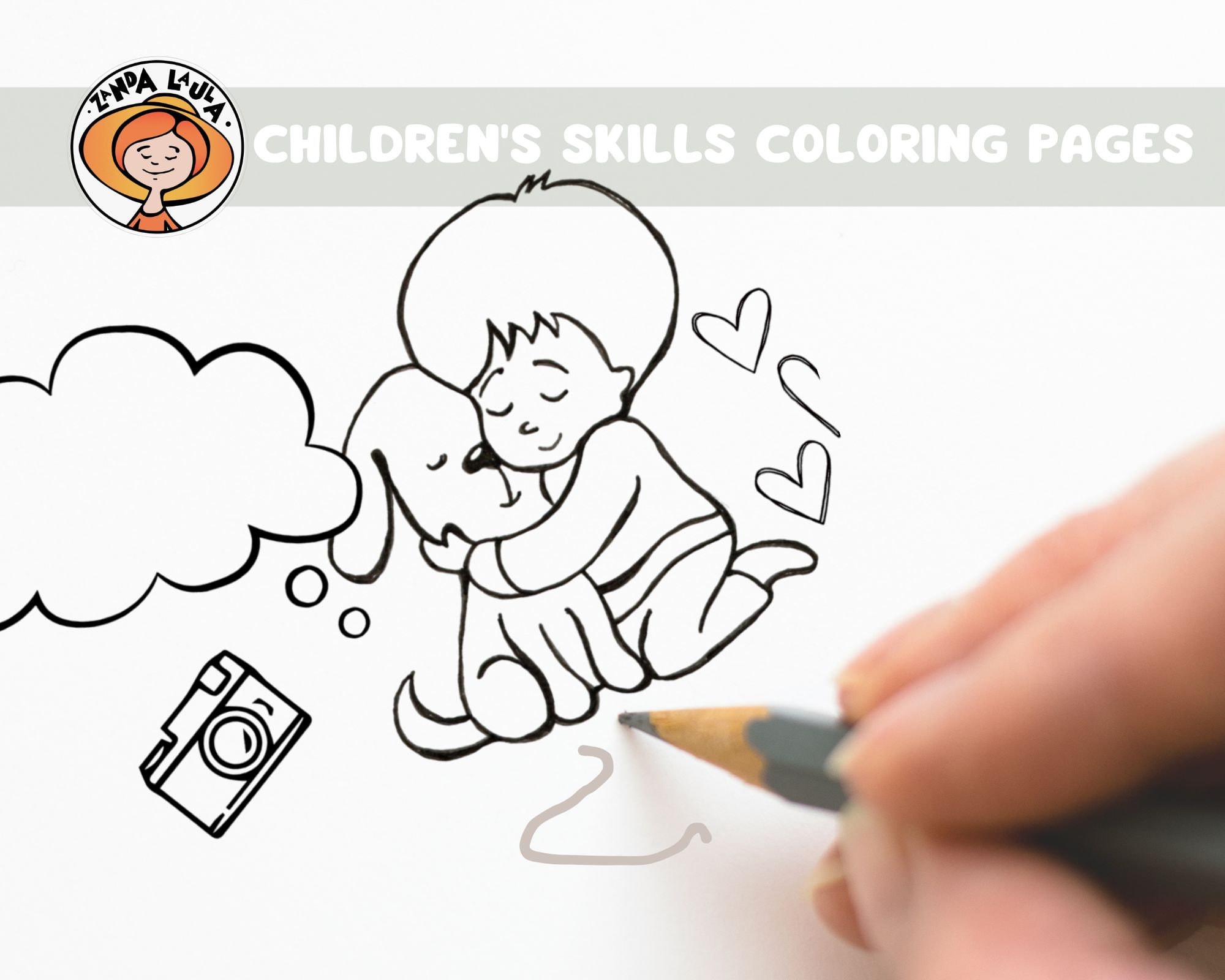 Tell Coloring Children's Skills Coloring Pages: Preschool Learning Activity (PDF ...