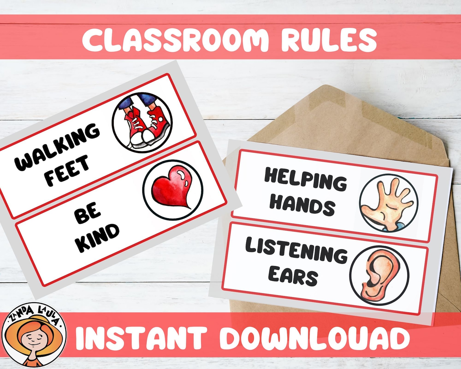 Classroom Rules for for Pre-k, Preschool, and Kindergarten. Class ...