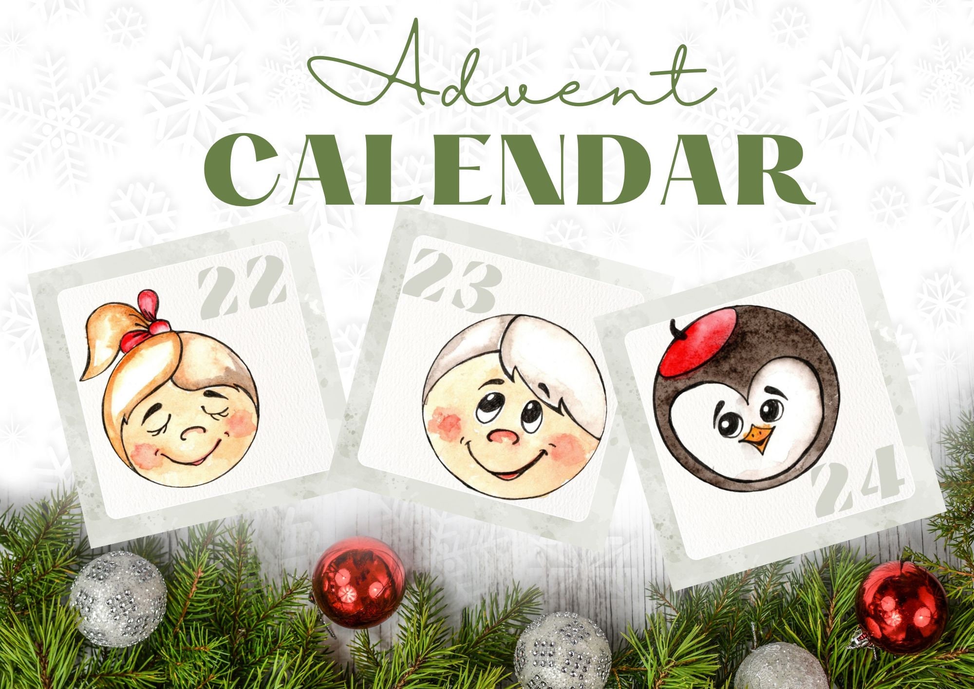 Calendario Dell'Avvento 2025 In Acrilico - 24 Giorni Con Animali Marini, Decorazione Natalizia Interattiva Per Famiglie
