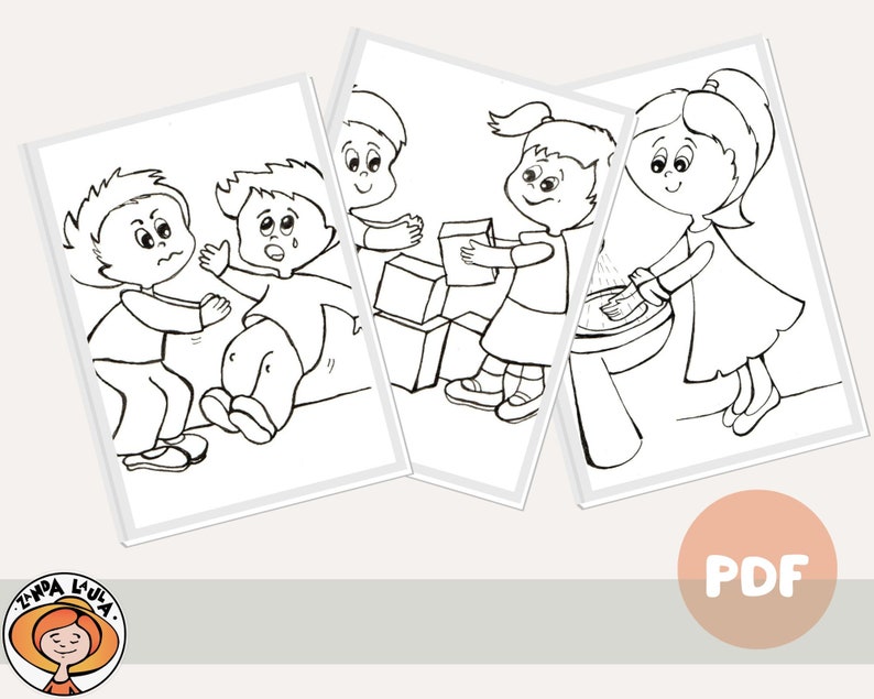 Classroom Rules Coloring Pages for Kids, Preschool Learning Posters ...