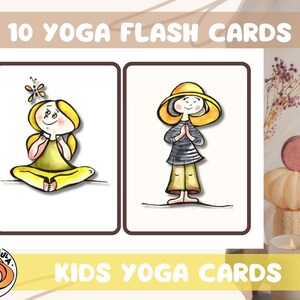 10 yoga-flashcards voor kinderen. Yoga-spellen. Kinderyogahouding. Yoga pose afdrukbare kaarten. Groepslesoefeningen. Fitnessactiviteit. Pdf. JPG