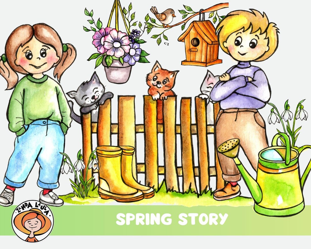 Tale Spring Spring Story for Kids. Spring Nature Story With Illustrations, Seasons ...