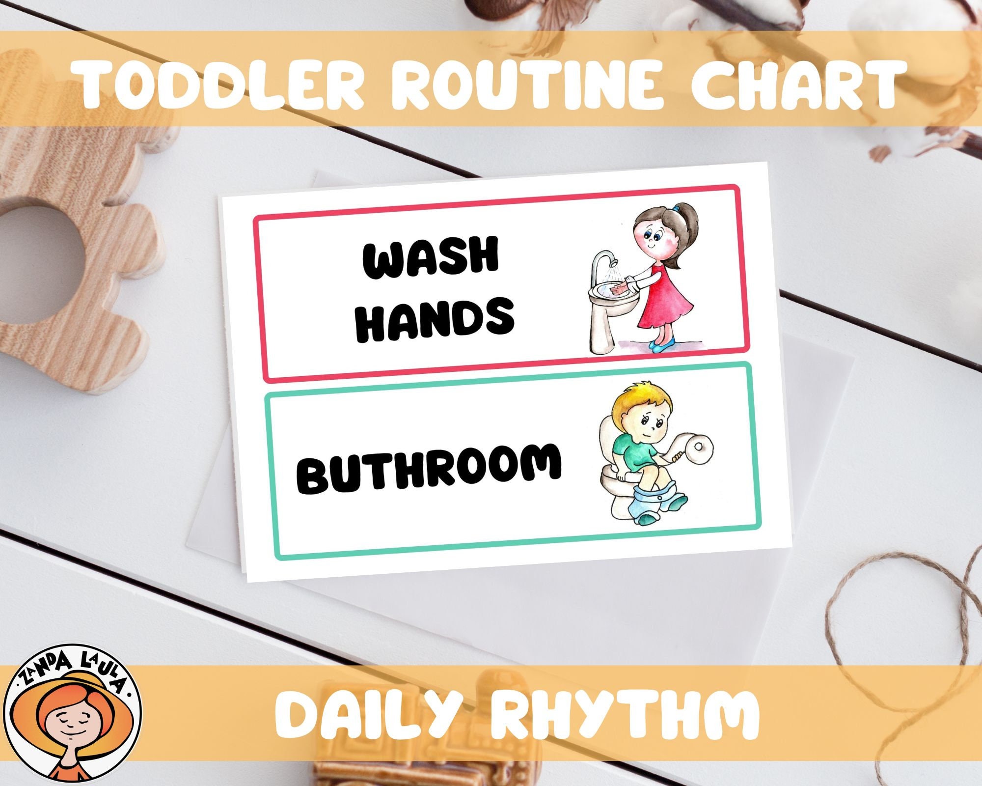 Visual Schedule for Toddler Kids. Daily Routine Cards for Kids. Daily ...