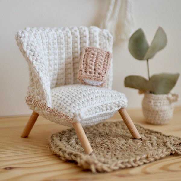 Tutoriel amigurumi Fauteuil Bohème par Claire Nuance patron au crochet à télécharger en Français