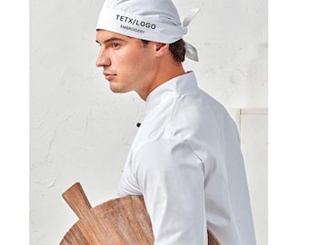 Gorra de chef bordada personalizada, gorro de chef unisex personalizado