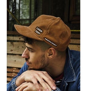 Custom Heritage Corduroy Hat Personalised Embroidery Text/Logo Embrodiery |SnapBack, dad hat,summer hat, baseball cap,|Gift Idea for him her