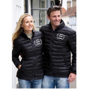 Personalised Puffer Jacket , Custom Embroidered Jacket ,Logo Embroidered Workwear, Customised Coat ,Workwear ,Padded Jacket ,Custom Jacket