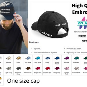 custom embroidered caps no minimum