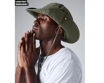 ORIGINAL DANISH ARMY Boonie Hat Military M84 Flecktarn Camo Jungle