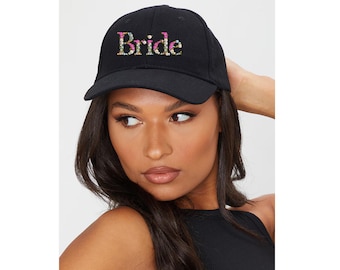Floral Embroidered Bride Baseball Hat | Bachelorette Party
