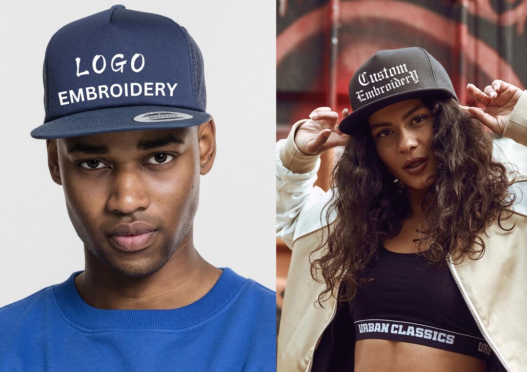 Custom Embroidered Trucker Hat | Personalized Snapback, Logo Hats - Etsy