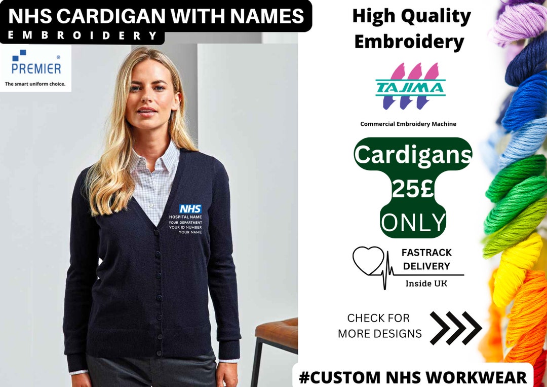 Nhs Cardigan / Rainbow Fleece NHS Rainbow Design UNIFORM / NHS