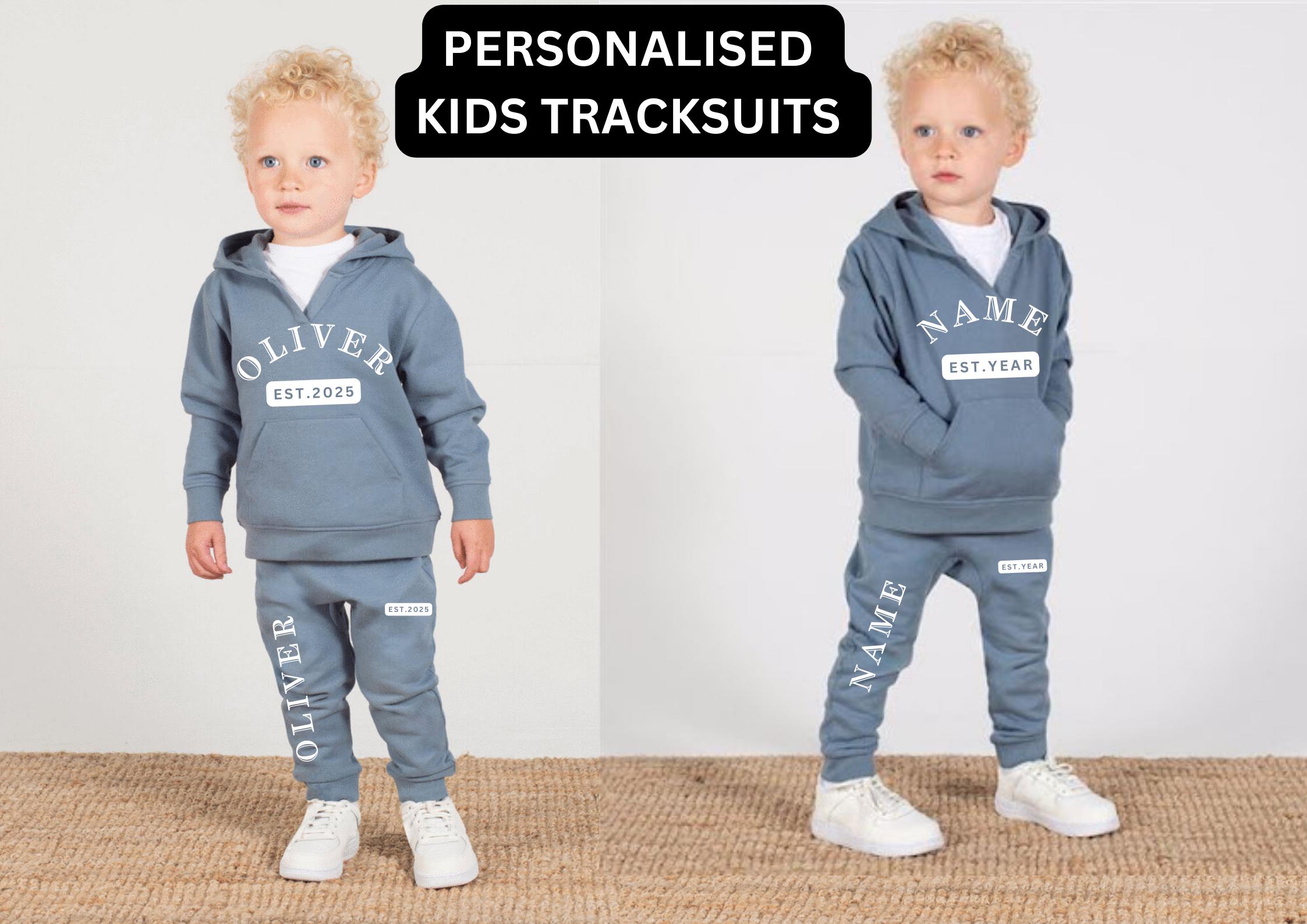 Personalised Baby Tracksuit With Name, Custom Baby Clothing, Baby