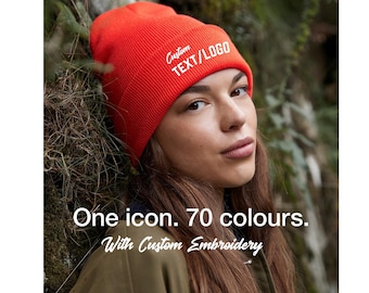 Gorro bordado personalizado, texto o logotipo personalizado, gorros de trabajo
