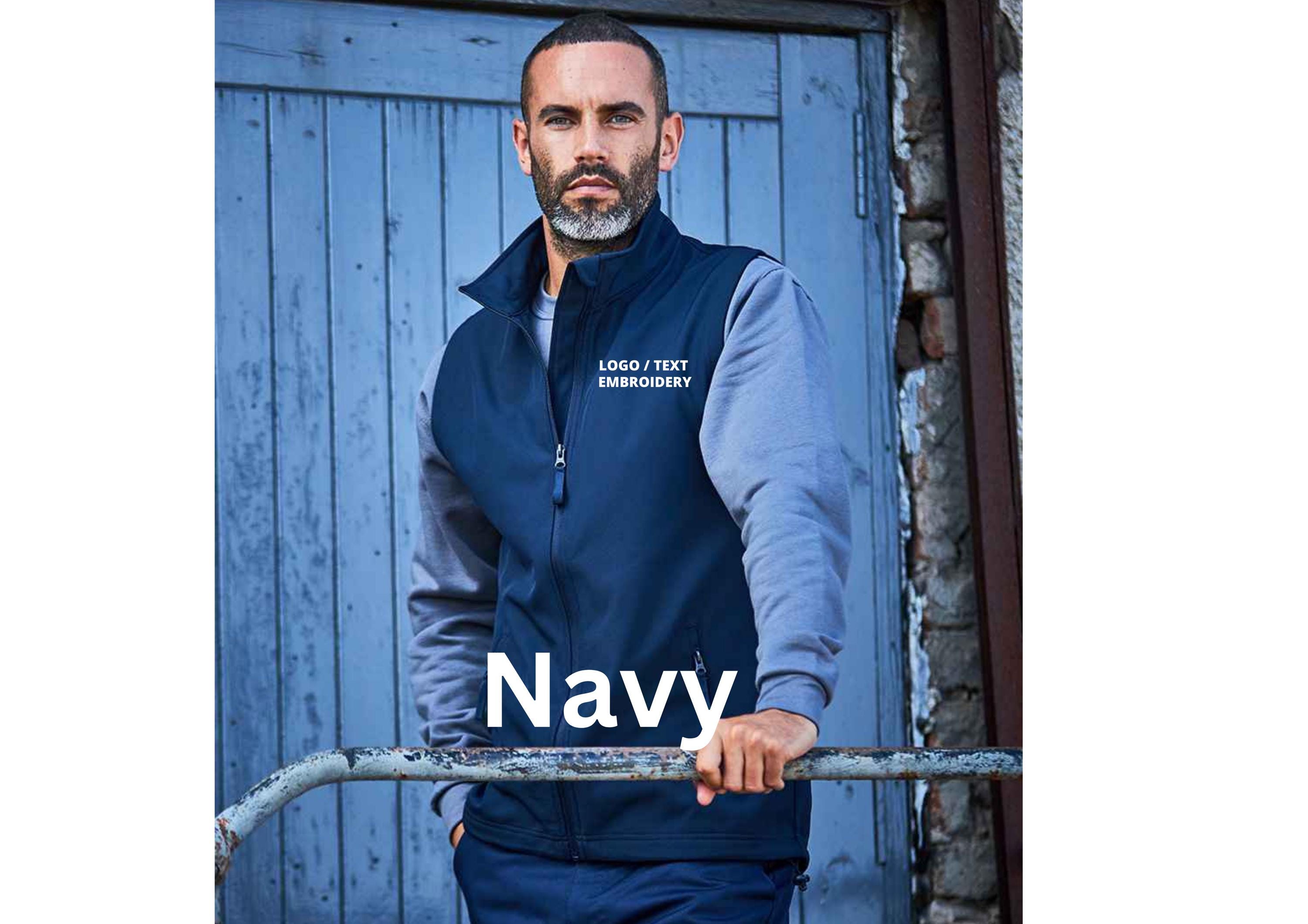 Personalised Two Layer Soft Shell Gilet with Text or Logo Embroidered, Customised Soft Shell Jacket for Outdoor, Workwear,Uniforms & Fashion