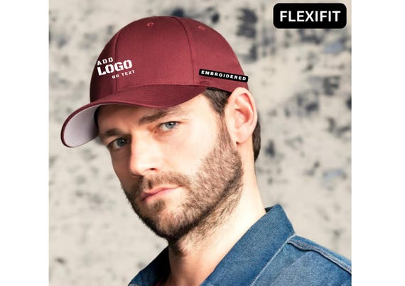 custom hats no minimum flexfit