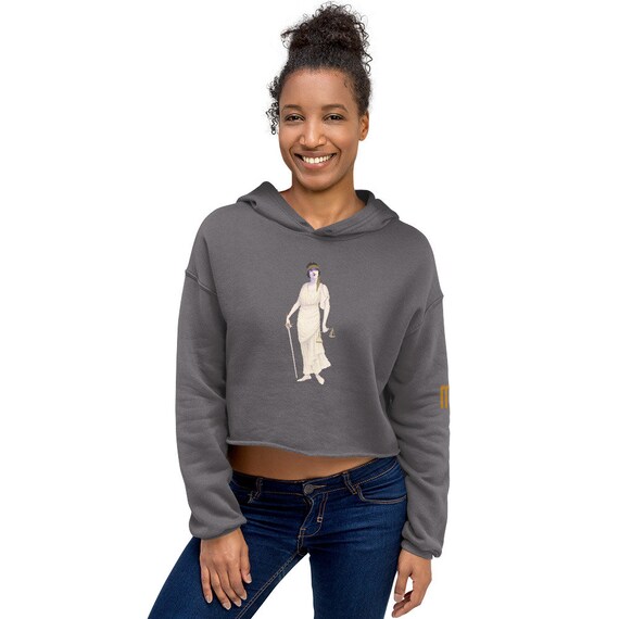 Justice top crop hoodie